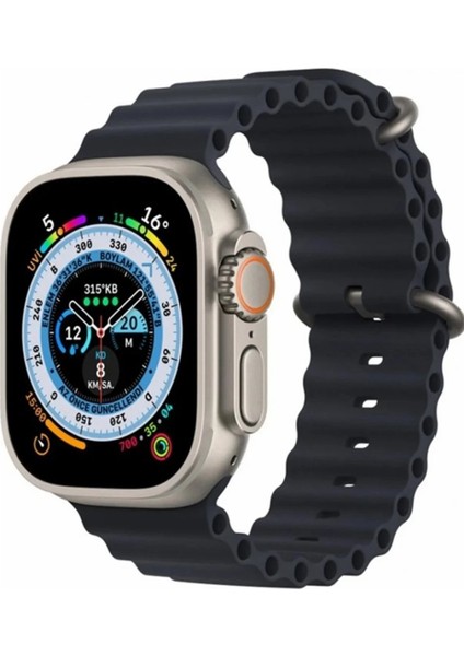 Ultra 8 2.1 Inç IPS Ekran Konuşma ve Nfc Özellikli Akıllı Saat - SIYAH-(5796) - MCT6277-4549