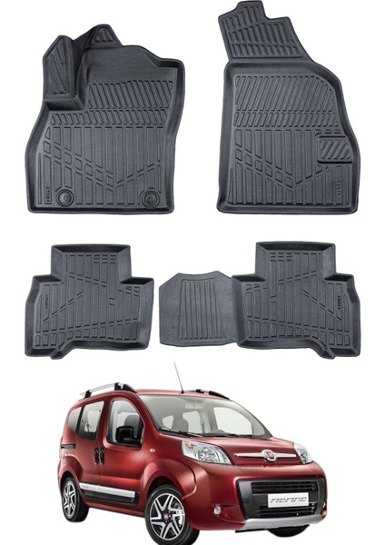 Fiat Fiorino 2007-2022 Uyumlu Araca Özel Lüx 3D Paspas