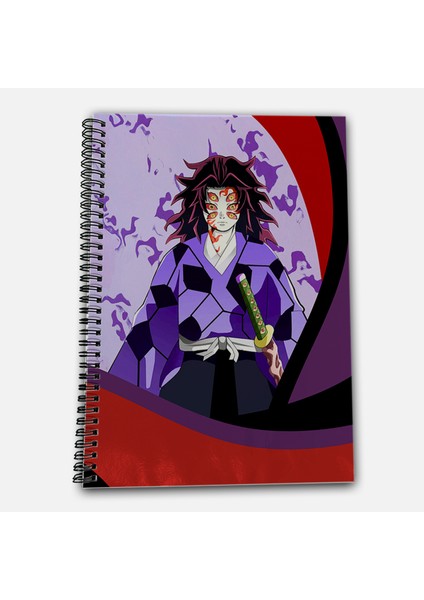 Demon Slayer Kokushibo Kareli A4 Okul Defteri 72 Yaprak Model 3 fiyatları
