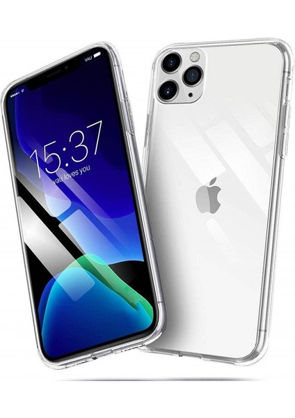 Apple iPhone 11 Pro 2.0 mm Korumalı Silikon Kılıf Şeffaf