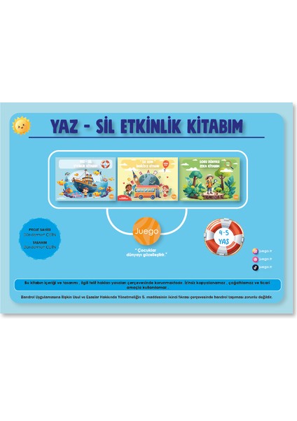 Yaz-Sil Etkinlik Kitabım