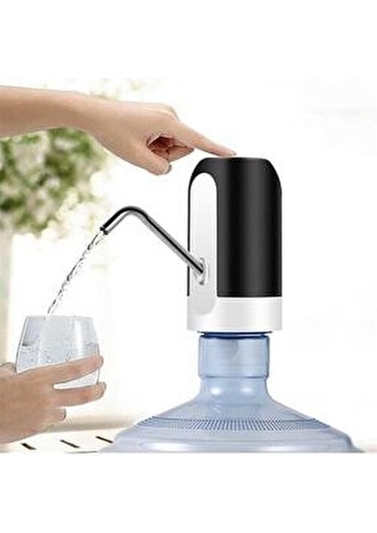Şarjlı Otomatik Damacana Su Pompası Pratik Kullanım İçin USB Şarjlı Beyaz fırsatları