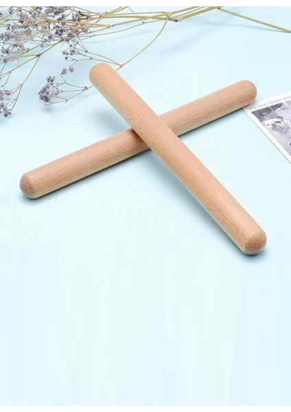 Ahşap Ritim Çubuk Seti Çift (2 Adet)