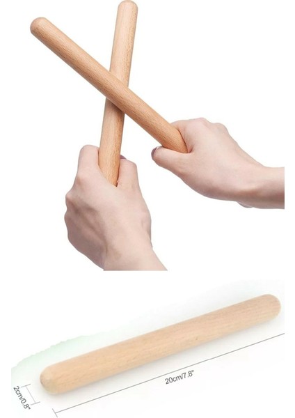 Ahşap Ritim Çubuk Seti Çift (2 Adet) fırsatları