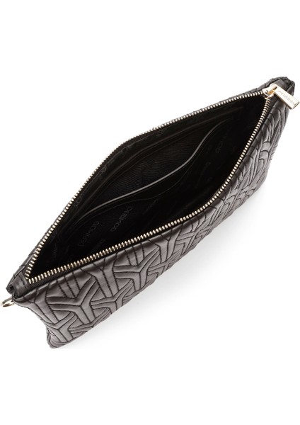 Kadın Siyah Uzun Zincir Askılı Kapitone Portföy Çanta 25WBD2209KP