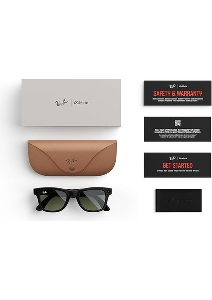 Ray-Ban Meta Wayfarer Akıllı Gözlük Mat Siyah Çerçeve Siyah Polarize Camlı fırsatları