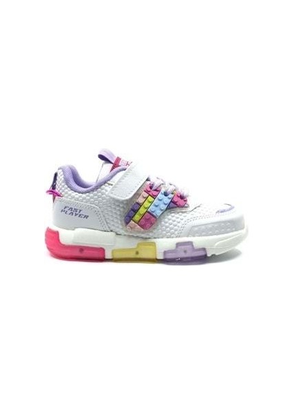 Heros Çocuk Işıklı Cırt Bantlı Sneaker Spor Ayakkabı Lila modelleri