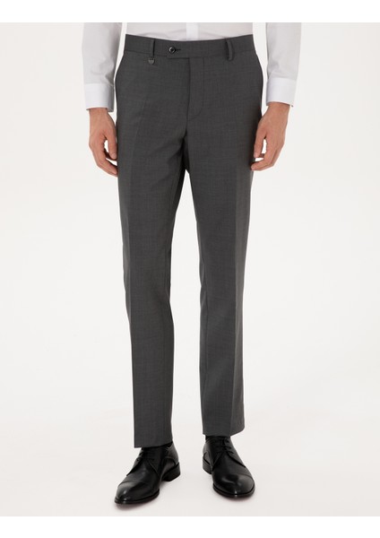 Erkek Füme Slim Fit Kumaş Pantolon 50313984-VR058 fiyatları