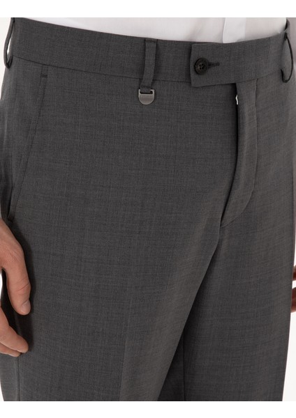 Erkek Füme Slim Fit Kumaş Pantolon 50313984-VR058 indirimleri