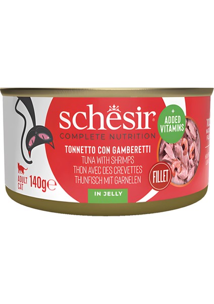 Jöle Içinde Ton Balığı ve Karidesli Konserve Kedi Maması 140GR