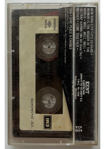 John Lennon Live In The New York City Kaset (Orijnal Dönem Baskı Kaset) fiyatları