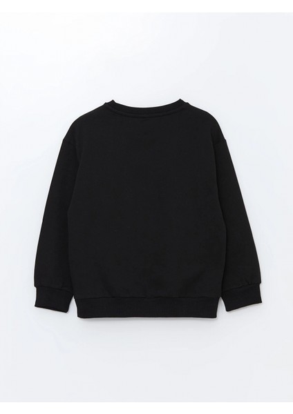 Lcw Kids Siyah Bisiklet Yaka Kız Çocuk Kalın Sweatshirt fiyatları
