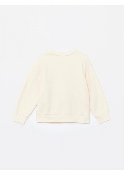Lcw Kids Bej Bisiklet Yaka Kız Çocuk Kalın Sweatshirt fiyatları