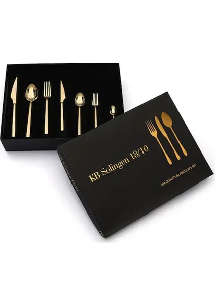 84 Parça Gold Çatal Seti