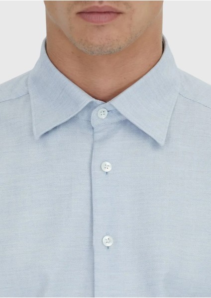 Mavi Desenli Casual Fit Dokuma Casual %100 Pamuk Gömlek indirimleri