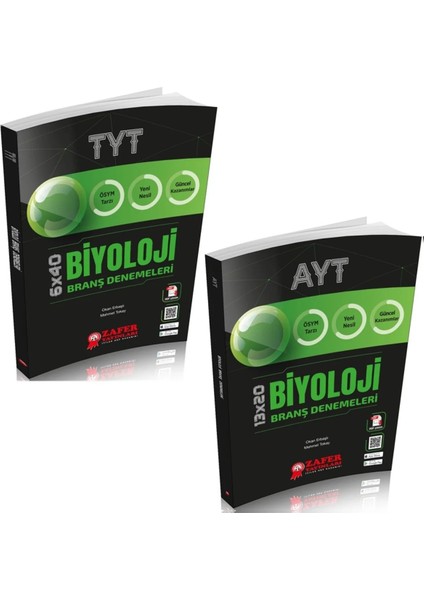 Tyt Biyoloji 6X40 Branş Deneme + Ayt Biyoloji 13X20 Branş Deneme