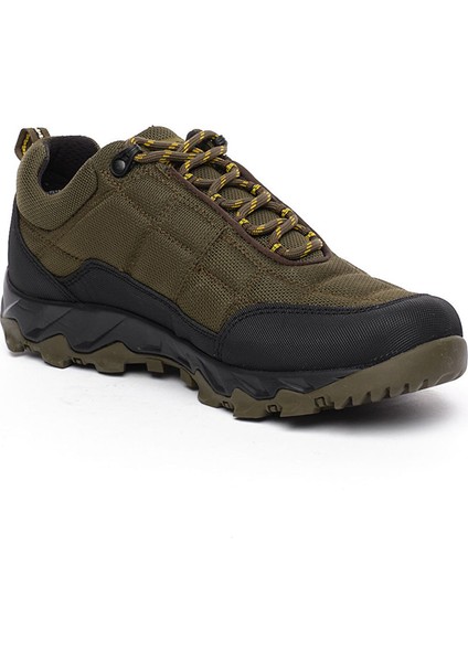 Erkek Haki Hakiki Deri Su Geçirmez Ayakkabı 5K1GA00171L fırsatları