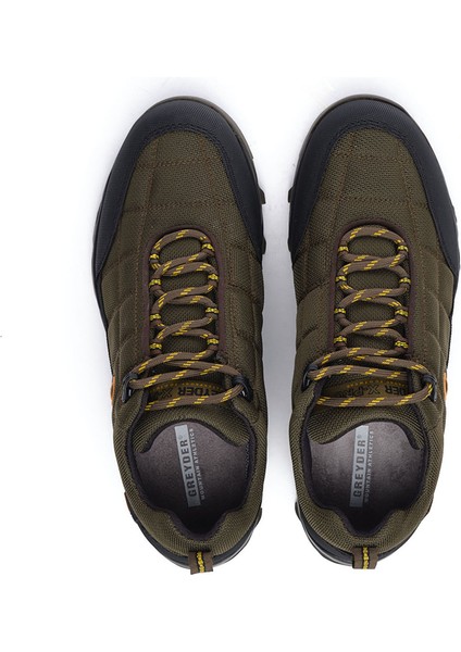 Erkek Haki Hakiki Deri Su Geçirmez Ayakkabı 5K1GA00171L