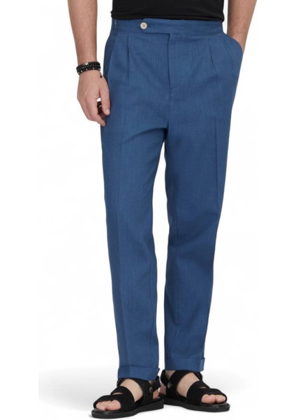Indigo Dokuma Carrot Fit Casual Pamuk Karışımlı Pantolon fiyatları