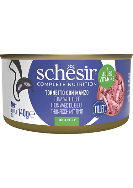 Jöle Içinde Ton Balığı ve Dana Etli Konserve Kedi Maması 140GR