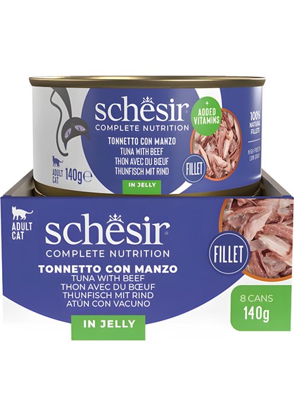 Jöle Içinde Ton Balığı ve Dana Etli Konserve Kedi Maması 140GR fiyatları