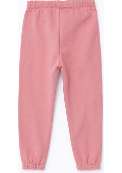 Lcw Kids Pembe Bisiklet Yaka Uzun Kollu Baskılı Kız Çocuk Sweatshirt ve Eşofman Alt 2'li Takım fırsatları