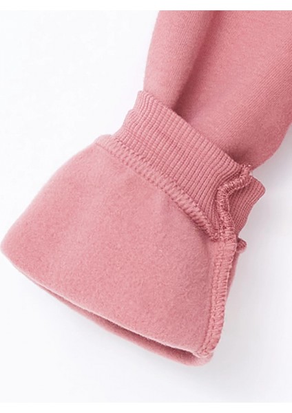 Lcw Kids Pembe Bisiklet Yaka Uzun Kollu Baskılı Kız Çocuk Sweatshirt ve Eşofman Alt 2'li Takım indirimleri
