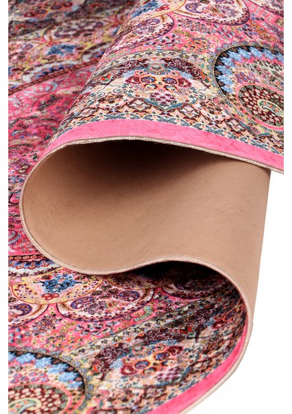 Pembe Süngerli Kadife Seccade modelleri