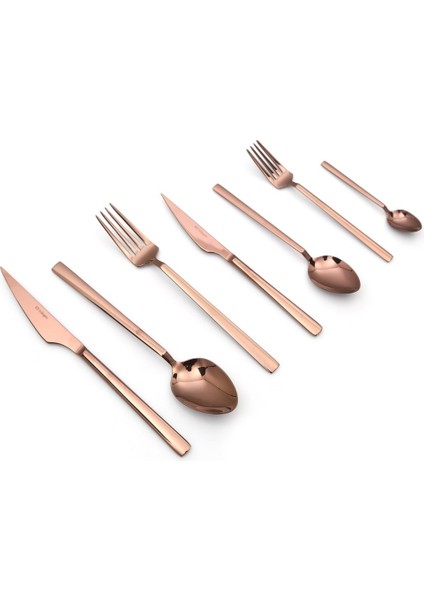 84 Parça Bakır Çatal Seti