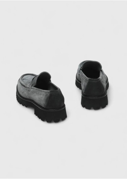 Antrasit Süet Casual Loafer indirimleri