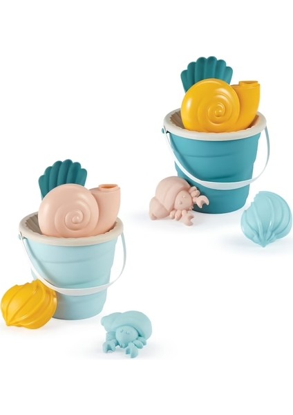 Deniz Tarzı Süslemeli Kum Kovası