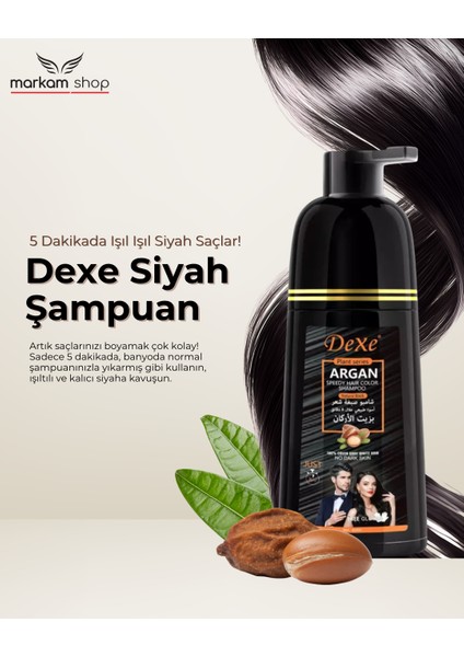 Siyah Saç Şampuanı 420 ml | Her Yıkamada Saçların Daha Siyah