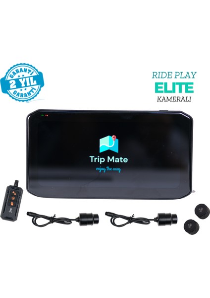 Trip mate Elite Motosiklet Kamera-Carplay-Lastik Basınç-Kör Nokta Uyarı indirimleri