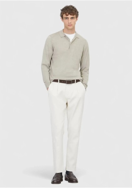 Taş Polo Yaka Düz Örgü Yün Karışımlı Triko Kazak fiyatları