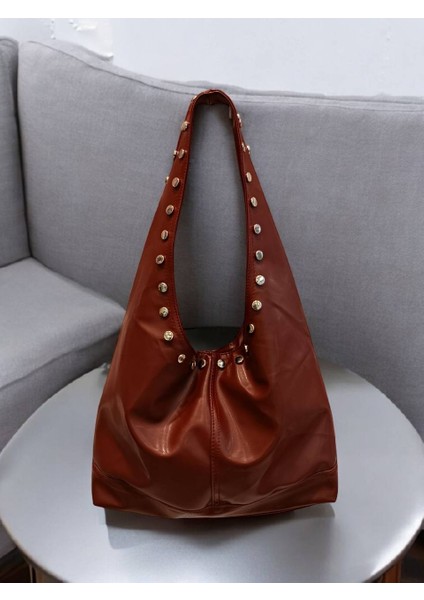 Kadın Zımbalı Büyük Boy Omuzçantası