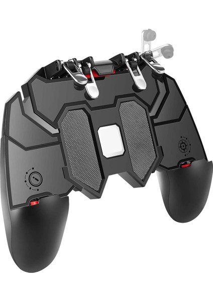 4 Tetikli Mobil Oyun Kolu – 90° Dönebilen Gövde, Ergonomik Kavrama, Dayanıklı Fiber Malzeme, Android Uyumlu Pubg & Cod & Free Fire Oyun Kontrolcüsü | AK66