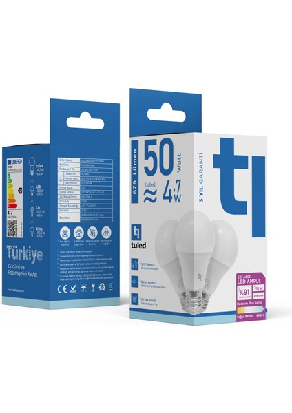 Redeem Plus A60S E27 LED Ampul, Titreşimsiz, Göz Konforu, Tekli, 679 Lümen, Soğuk Beyaz, 6500 Kelvin fiyatları