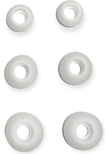 Yumuşak Silikon Kulaklık Uçları 6 Adet ( 2x Küçük - 2x Orta - 2x Büyük ) Kulaklık Pamuğu fiyatları