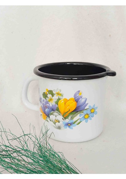 Göl Çiçeği Emaye Sütlük 1,5 Litre Yumurta Haşlama Kabı