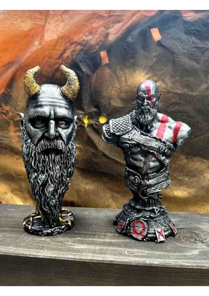 God Of War 18CM Kratos ve Mimir Biblo Set fiyatları