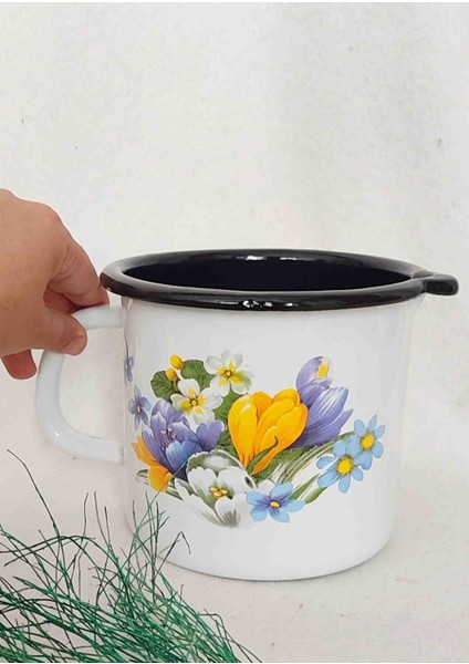 Göl Çiçeği Emaye Sütlük 1,5 Litre Yumurta Haşlama Kabı fırsatları