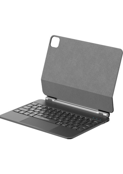 KB8P iPad Pro 11 (2024) Kablosuz Klavyeli Tablet Kılıfı - Siyah