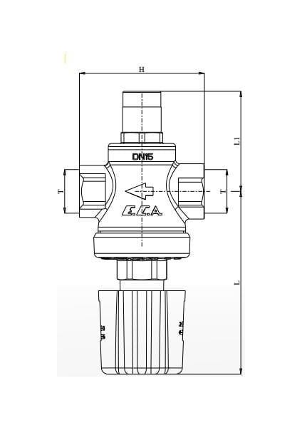 Eca 1/2" Su Basınç Düşürücü Valf Volan Ayarlı (Iç Vida x Iç Vida) 602111099 fiyatları