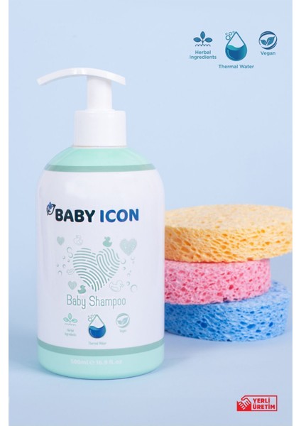 Bebek Şampuanı 500ML ve Bebek Losyonu 250ML Baby Icon fiyatları