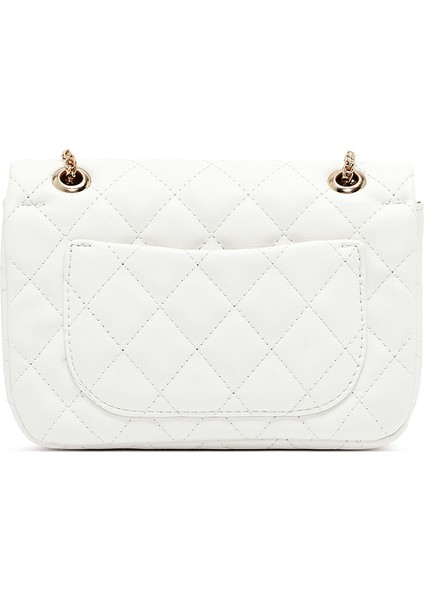 Kadın Beyaz Uzun Askılı Kapitone Omuz Çantası 25ABD2611KP fırsatları