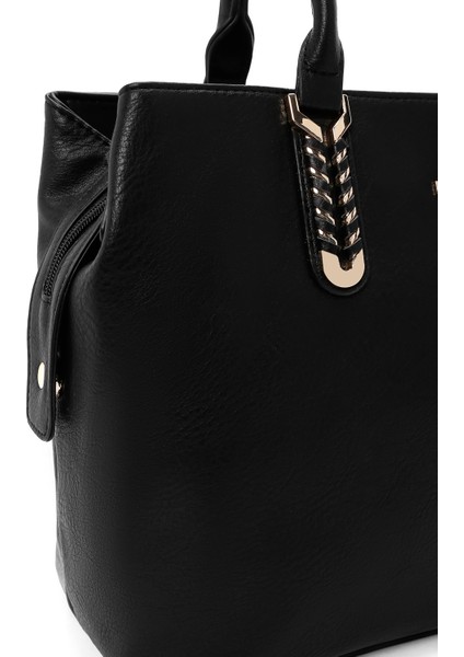 Kadın Siyah Uzun Askılı Omuz Çantası 25WBD283718