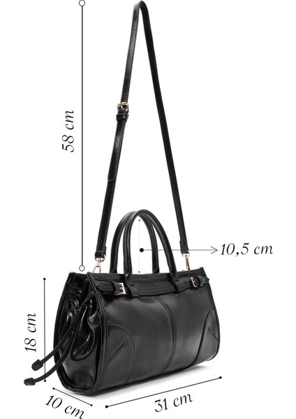 Kadın Siyah Uzun Askılı Kol Çantası 25ABD242023 fiyatları