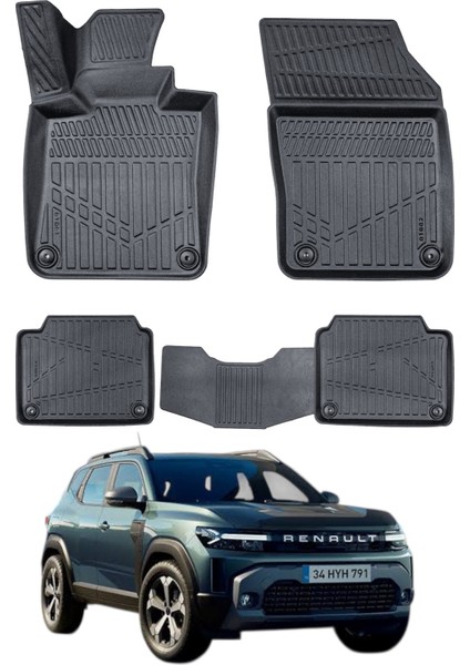 Renault Duster E-Tech Full Hybrid 2024- Uyumlu Araca Özel Lüx 3D Paspas