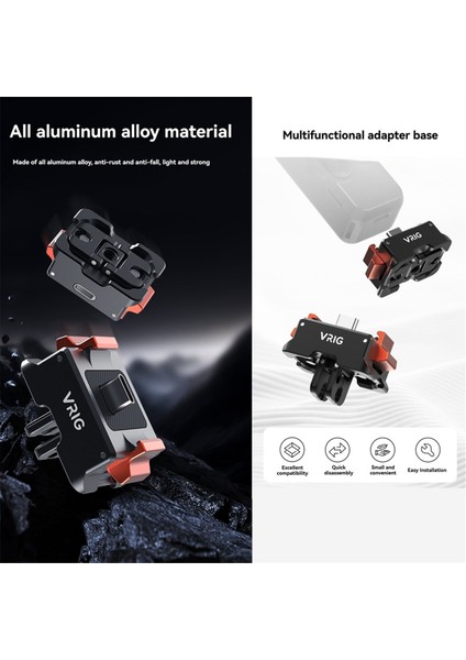Vrıg Çok Fonksiyonlu Hızlı Bırakma Osmo Cep 3 Kamera Aksesuarları Için 1/4inch Arca/gopro/ac Montajlı Manyetik Şarj Taban (Yurt Dışından) fiyatları