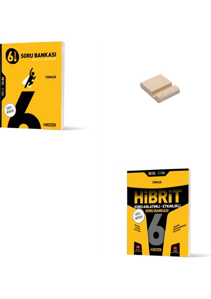 6. Sınıf Türkçe Hibrit Etkinlikli Soru Bankaları ve Telefon Standı